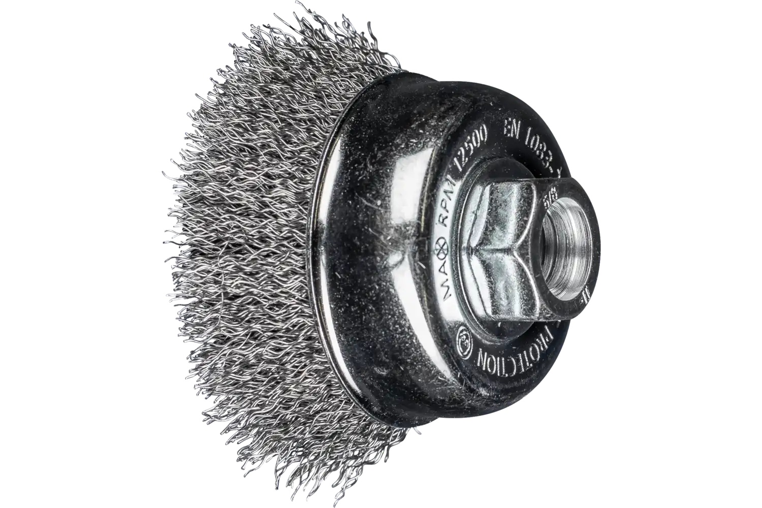 Picture of Pferd Crimped Wire Cup Brush Psf 2-3/4" Dia. .014 Carbon Steel 5/8-11" Thread